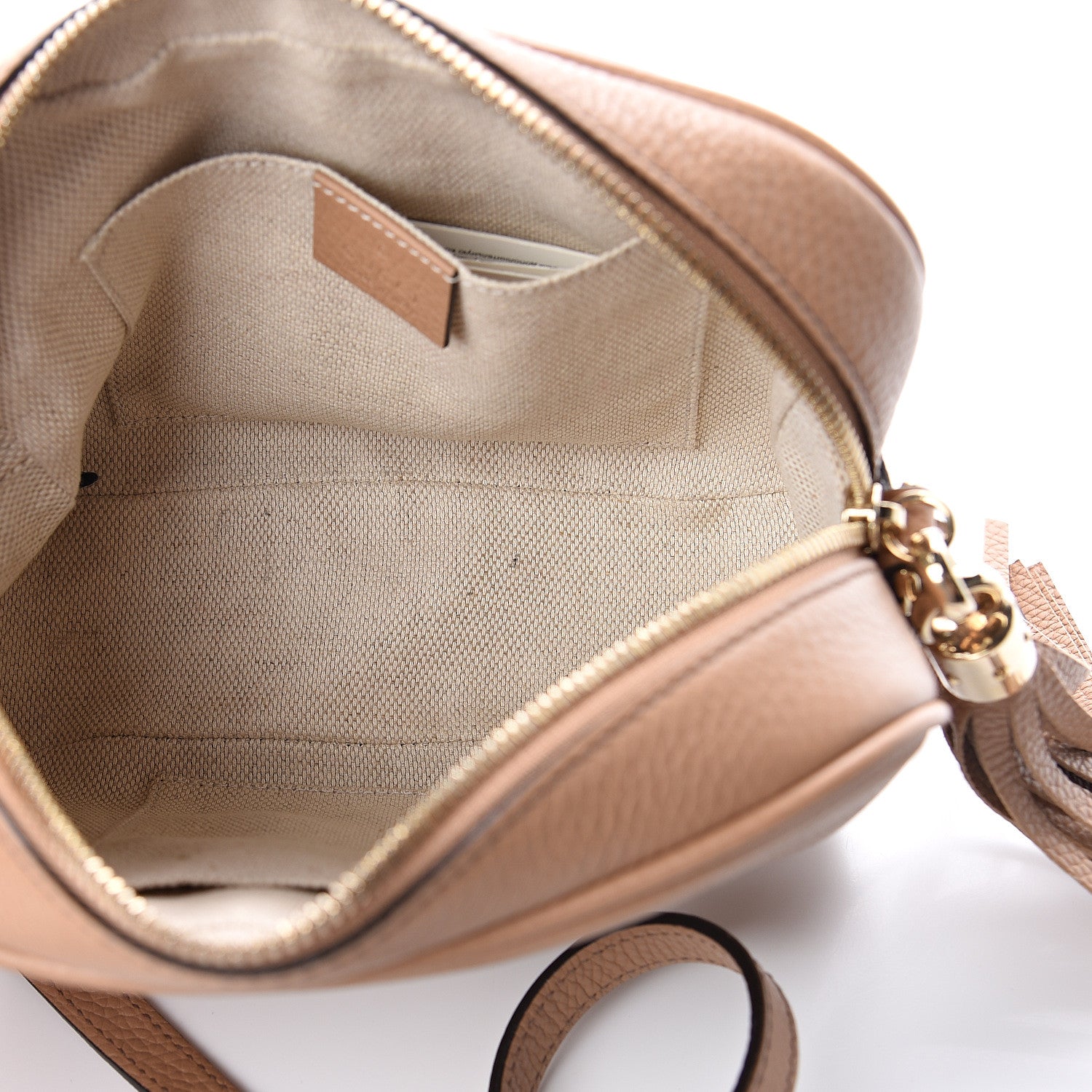 Gucci Pebbled Calfskin Small Soho Disco Bag Rose Beige 4 of 7