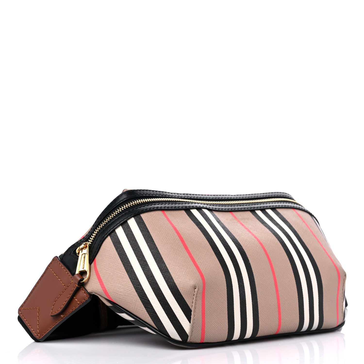 Burberry E-Canvas Icon Stripe Sonny Bum Bag Archive Beige 4 of 8