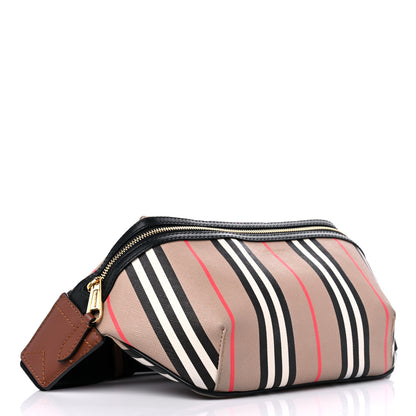 Burberry E-Canvas Icon Stripe Sonny Bum Bag Archive Beige 4 of 8