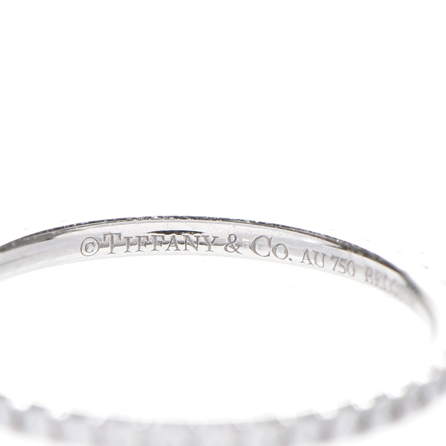 18K White Gold Diamond Metro Ring 48 4.5