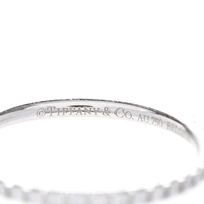 Tiffany 18K White Gold Diamond Metro Ring 48 4.5 4 of 7