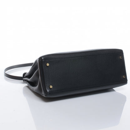 Hermes Taurillon Clemence Kelly 35 Souple Black 4 of 10