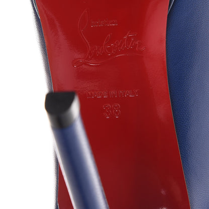 Christian Louboutin Kid Neofilo 120 Platform Pumps 38 Neptune 6 of 8