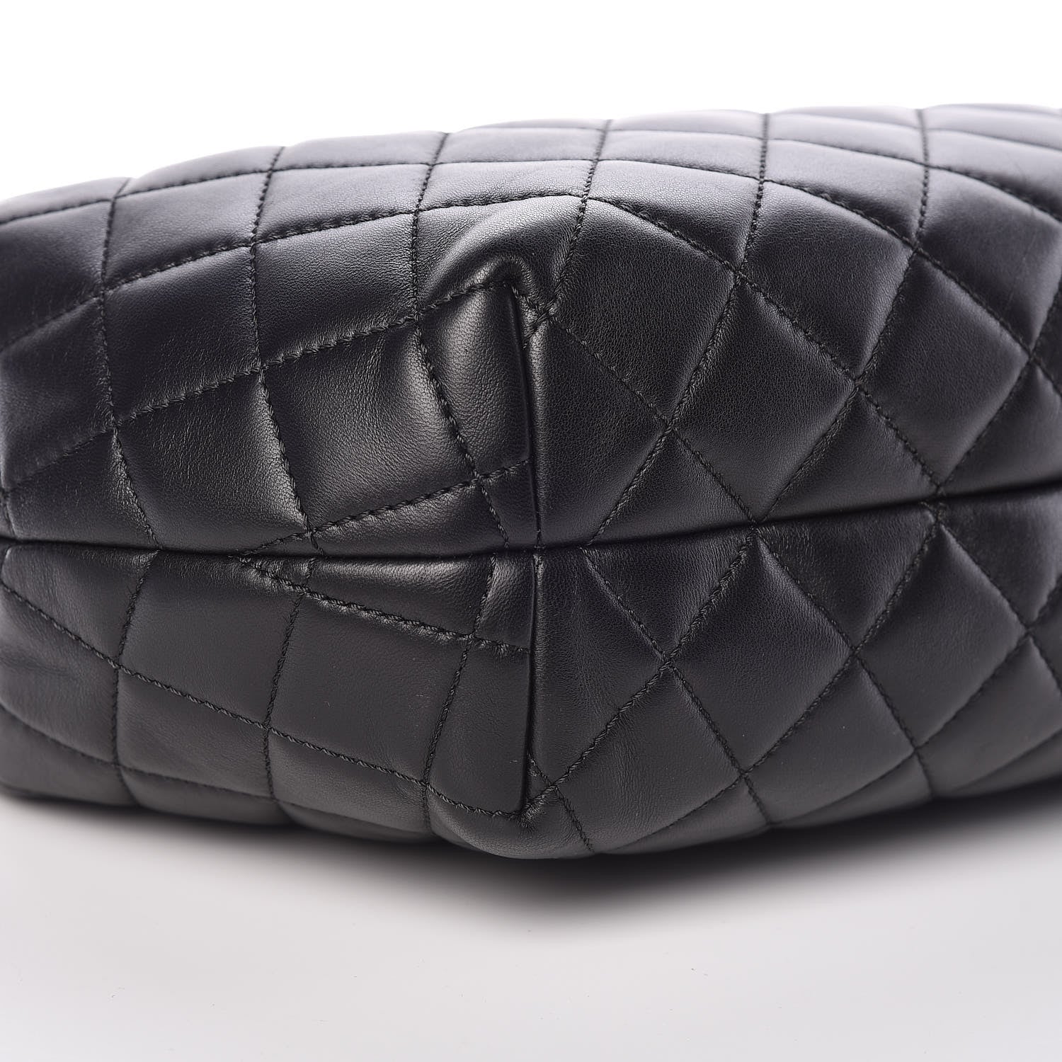 Chanel Lambskin Quilted Accordion Tote Black 5 of 10