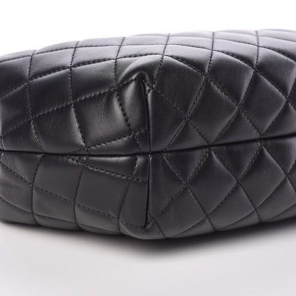Chanel Lambskin Quilted Accordion Tote Black 5 of 10