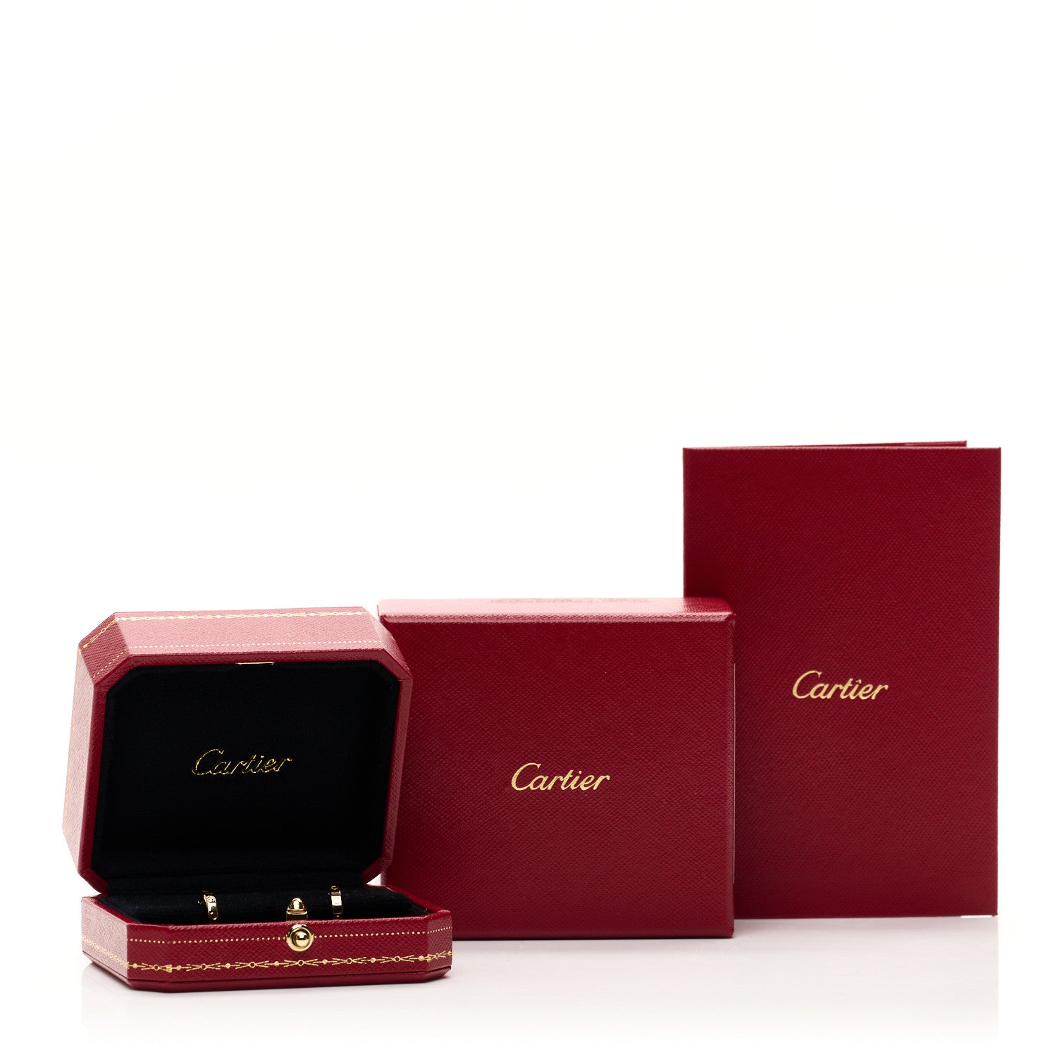 Cartier 18K Yellow Gold Small LOVE Hoop Earrings 5 of 5