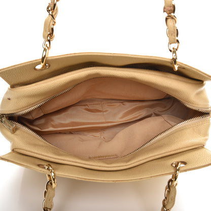 Chanel Caviar Quilted Petit Timeless Tote PTT Beige 5 of 16
