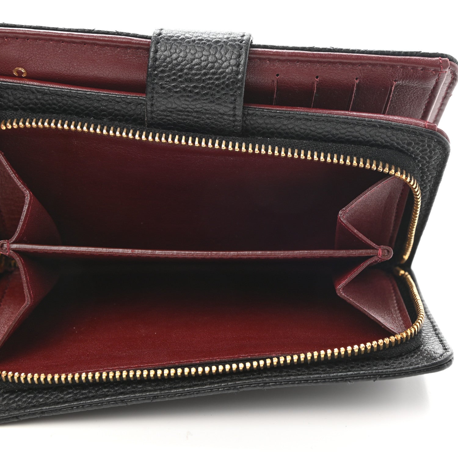 Chanel Caviar Quilted CC French Wallet Black 6 of 11