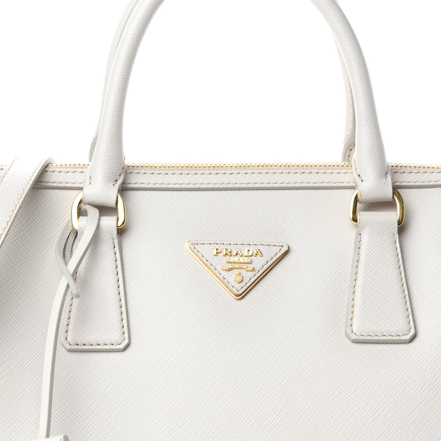 Prada Saffiano Lux Bowler Bianco 11 of 11