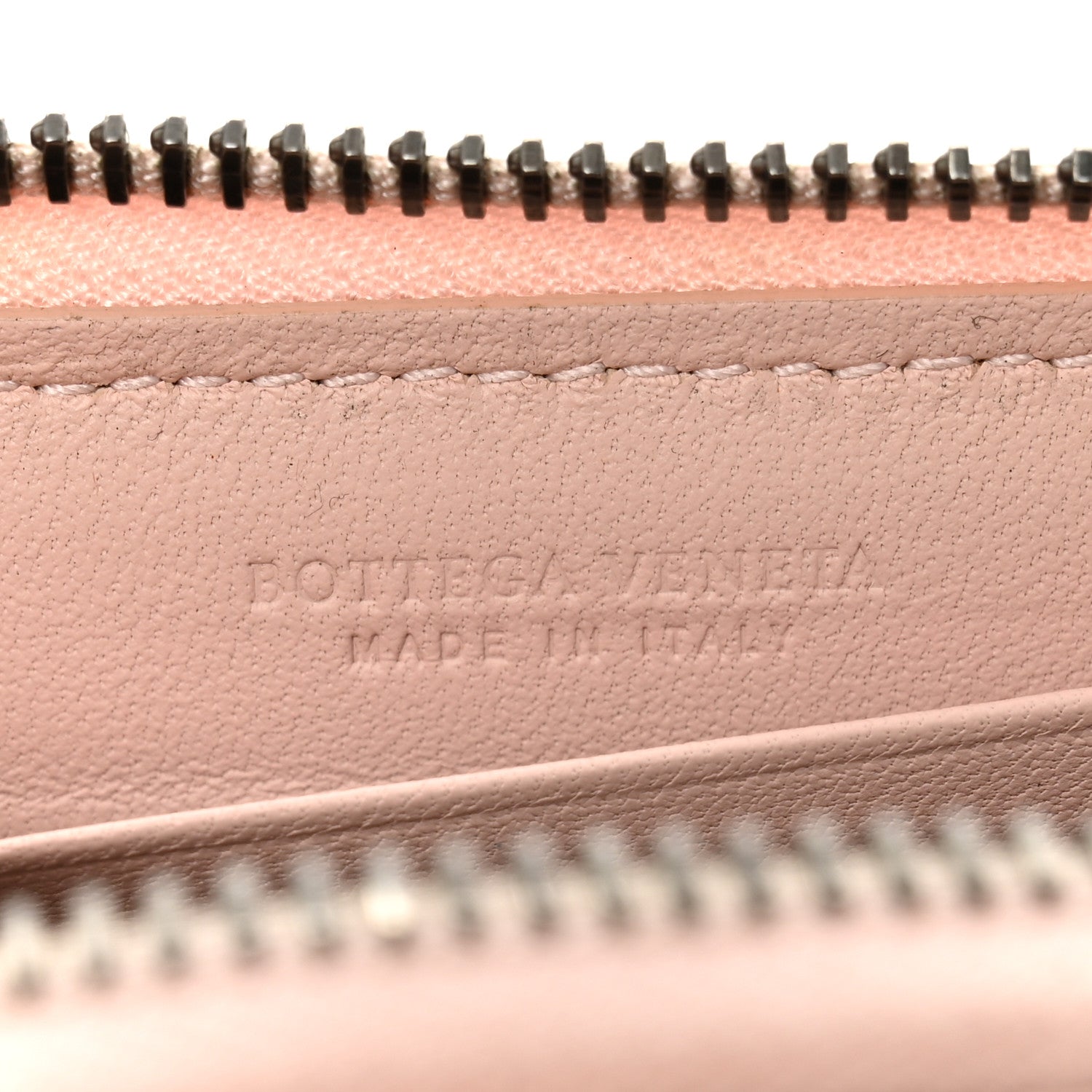 Bottega Veneta Nappa Intrecciato Small Bi-Fold Zip Wallet Pink 7 of 12