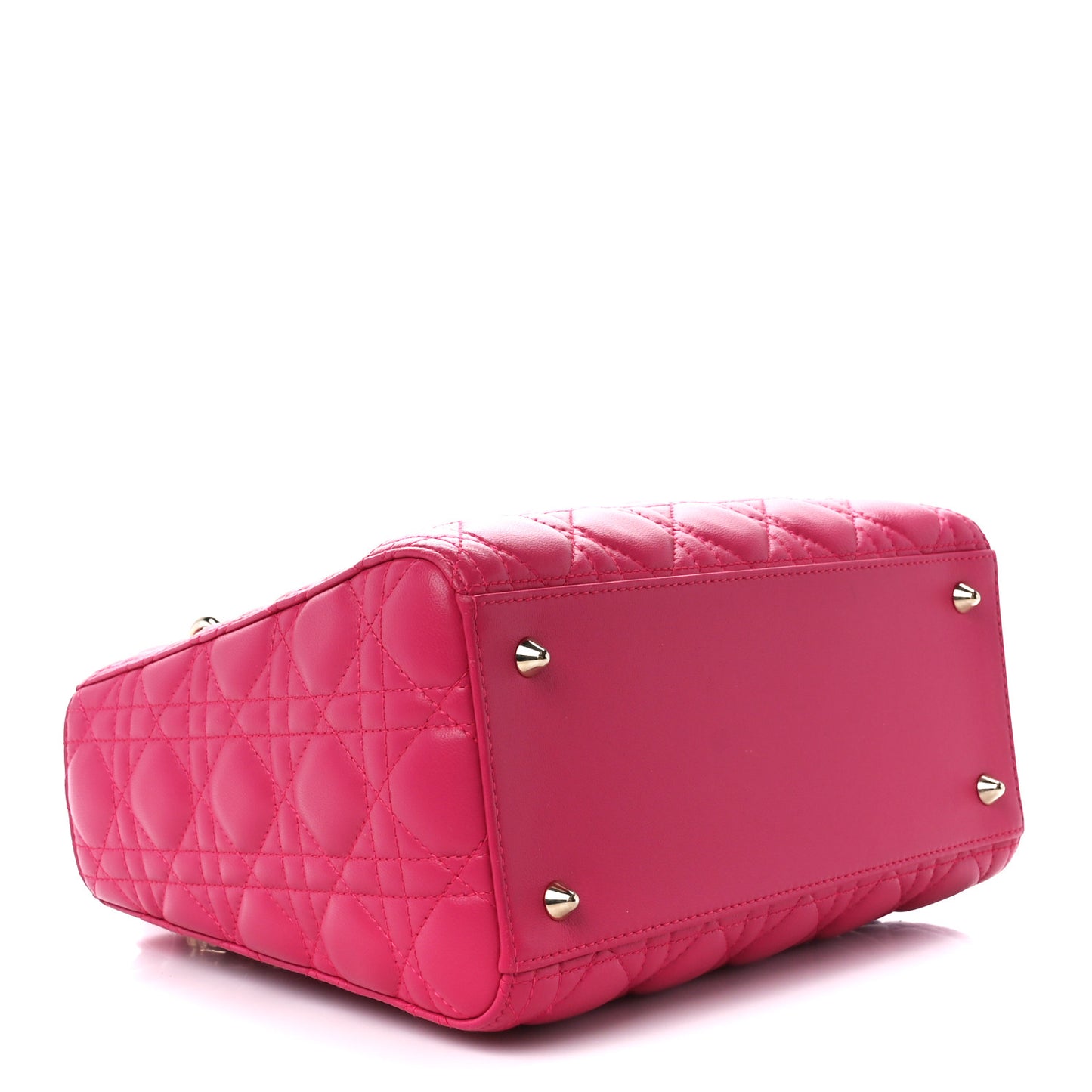 Lambskin Cannage Medium Lady Dior Pink