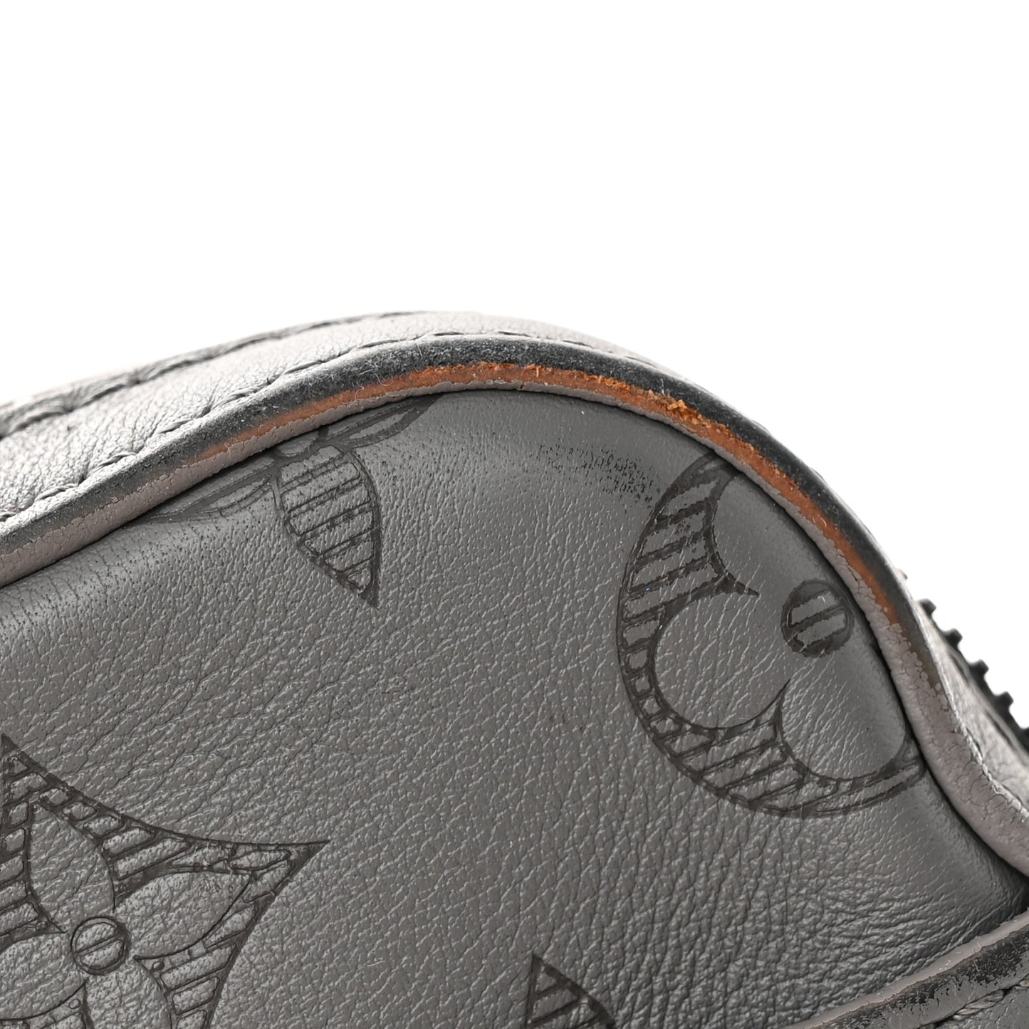 Calfskin Monogram Shadow Duo Messenger Anthracite Gray