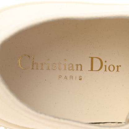 Christian Dior Canvas Walk 'N' Dior Low Top Sneakers 39 Milk 7 of 8