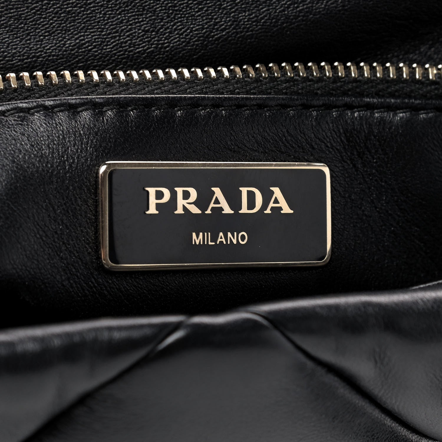 Prada Nappa Re-Nylon Triangle Quilted Patchwork System Flap Shoulder Bag Black 8 of 9