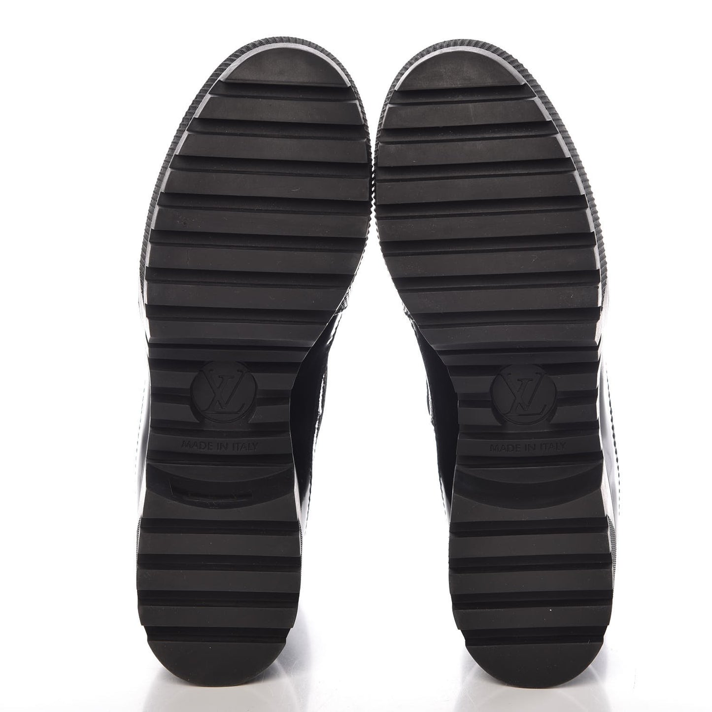 Suede Calfskin Monogram World Tour Platform Desert Boots 35 Black