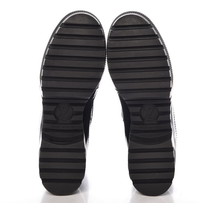 Louis Vuitton Suede Calfskin Monogram World Tour Platform Desert Boots 35 Black 5 of 8