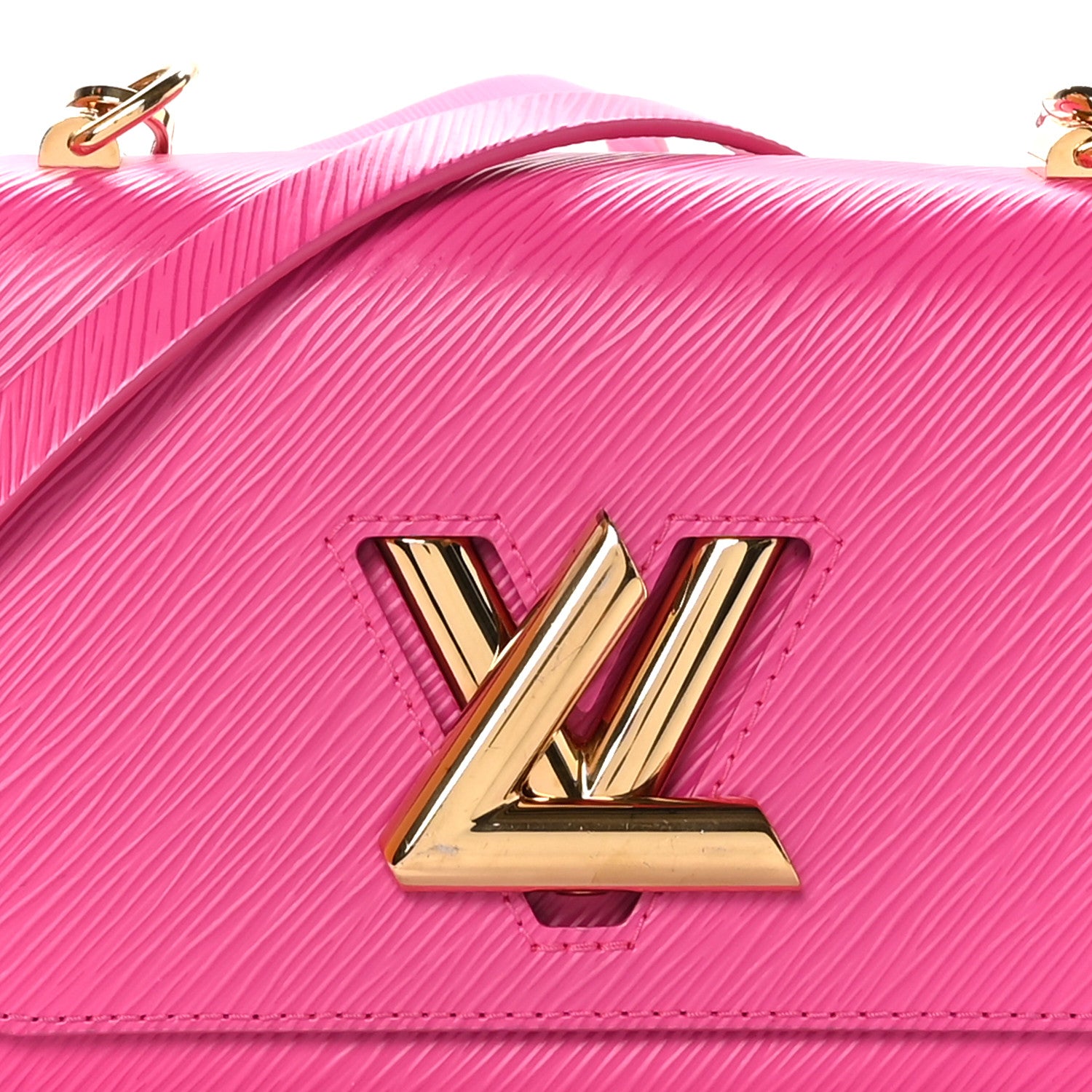 Louis Vuitton Epi Twist Braided Chain Shoulder Bag PM Rose Miami Pink 9 of 13