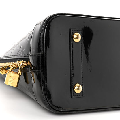 Louis Vuitton Vernis Alma PM Black 8 of 11