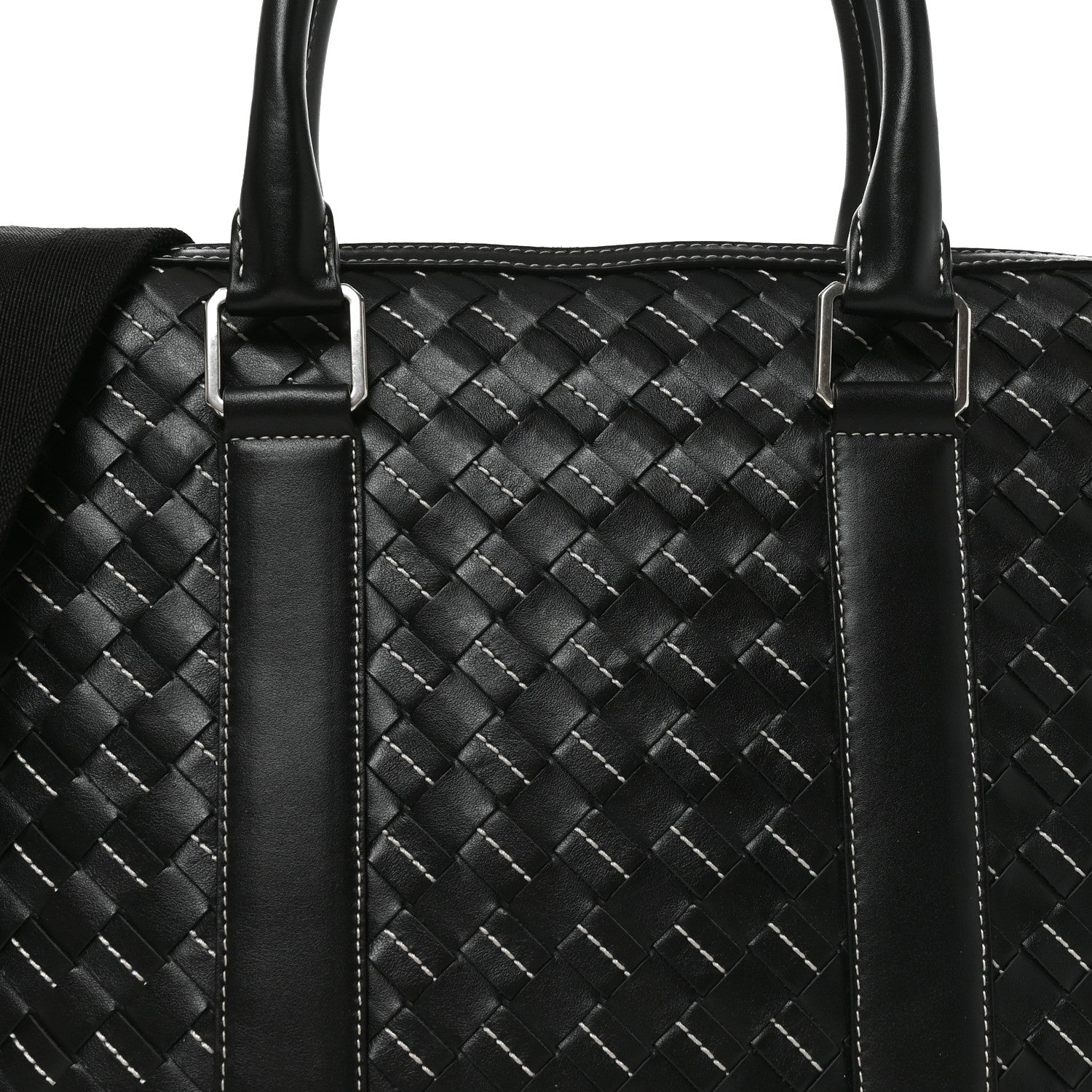 Bottega Veneta Nappa Intrecciato Medium Briefcase Black 9 of 11