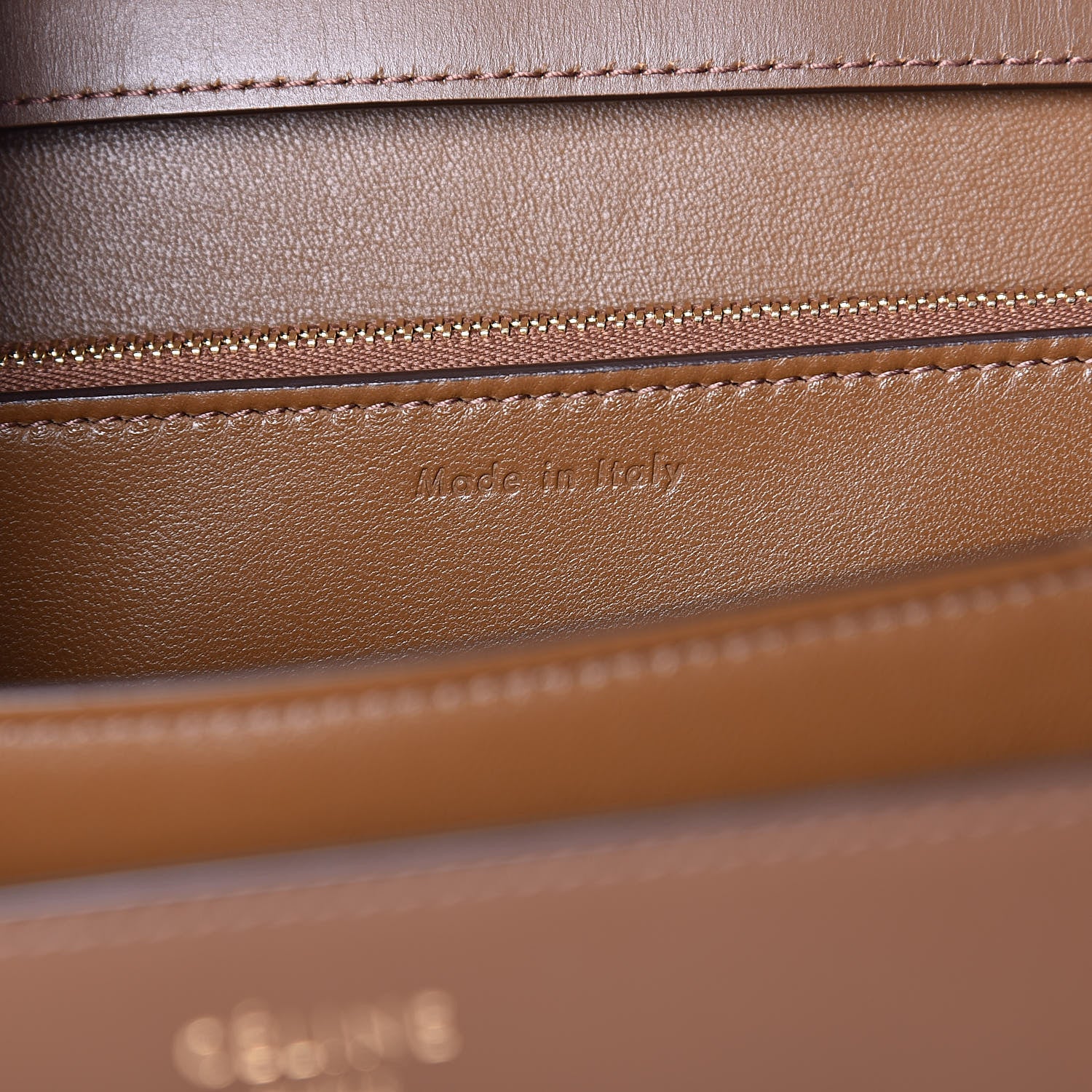 Celine Box Calfskin Medium Classic Box Flap Bag Camel 7 of 10