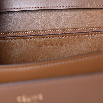 Celine Box Calfskin Medium Classic Box Flap Bag Camel 7 of 10