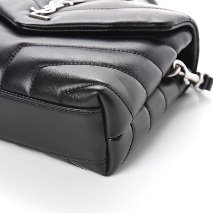 Saint Laurent Calfskin Y Quilted Monogram Toy Loulou Crossbody Bag Black 7 of 7