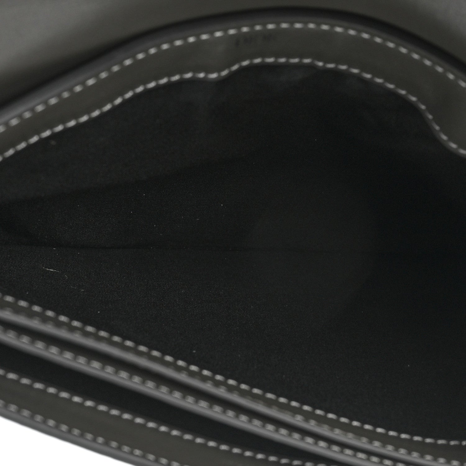 Christian Dior X KAWS Grained Calfskin Saddle Wristlet Grey 7 of 9