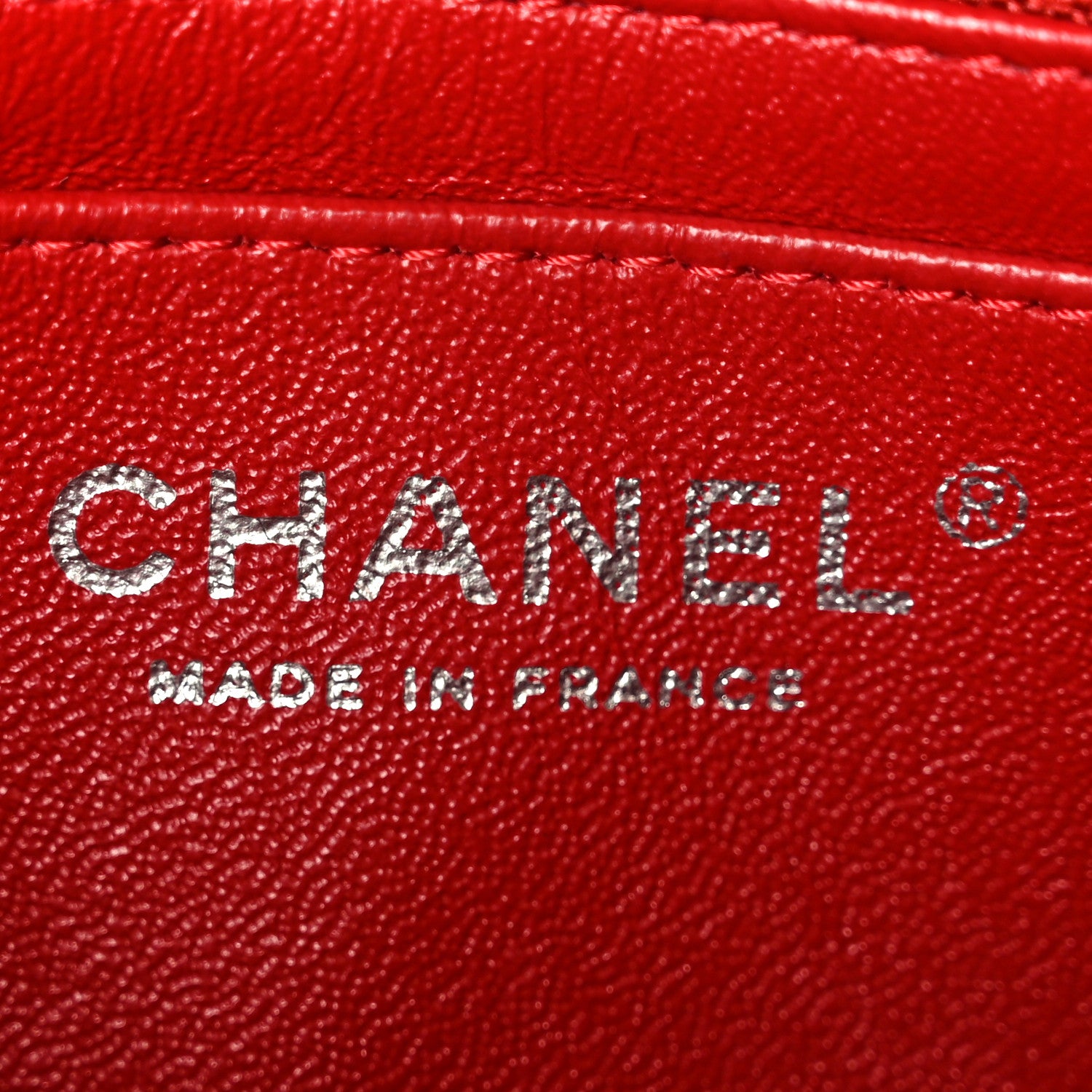 Chanel Lambskin Quilted Mini Rectangular Flap Red 6 of 11