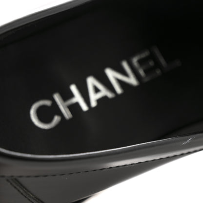 Chanel Calfskin Metal CC Loafers 35 Black 12 of 13