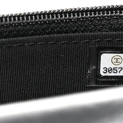 Chanel Calfskin Quilted Maxi Pearls Clutch With Chain Black 8 of 11