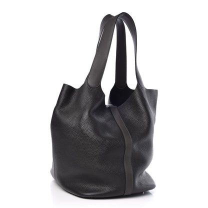 Hermes Taurillon Clemence Swift Bicolor Picotin Lock TGM Plomb Graphite 3 of 8