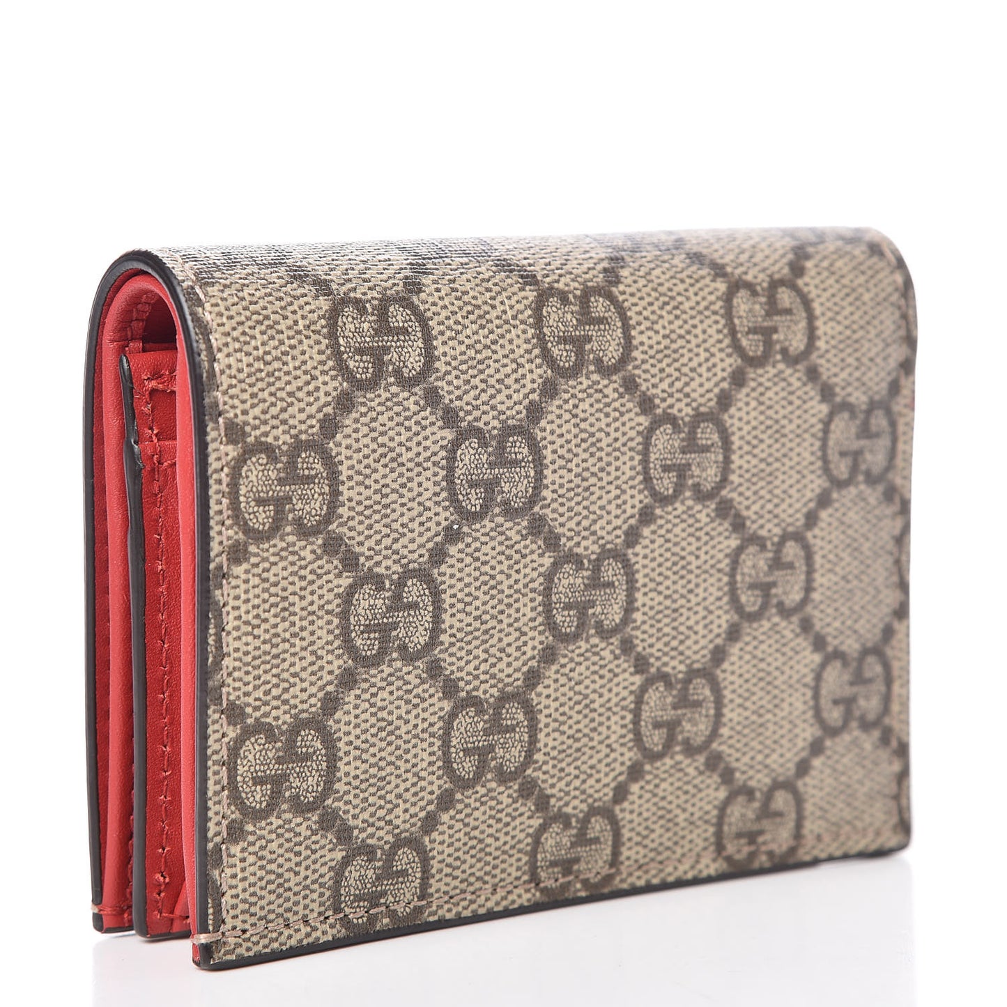 Soft GG Supreme Monogram Rainbow Embroidered Card Case Wallet