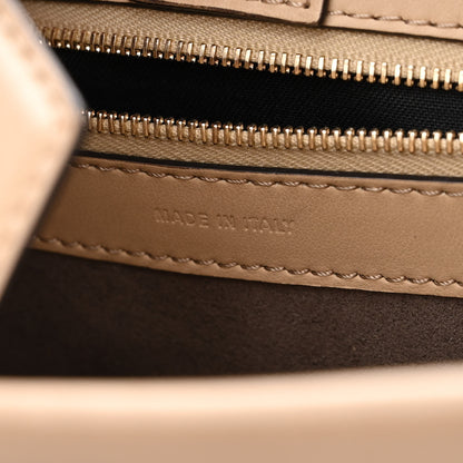 Fendi Vitello F is Fendi Bi-Color Small Runaway Satchel Sand Black 5 of 10