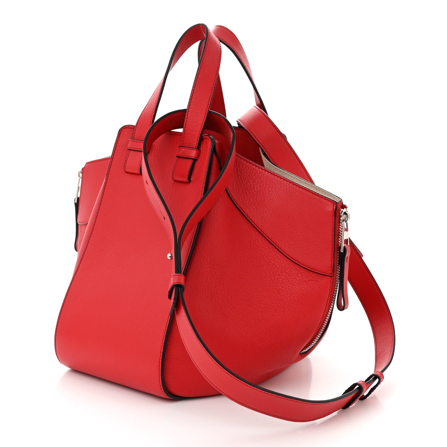 Loewe Calfskin Small Hammock Shoulder Bag Scarlet Red 3 of 11