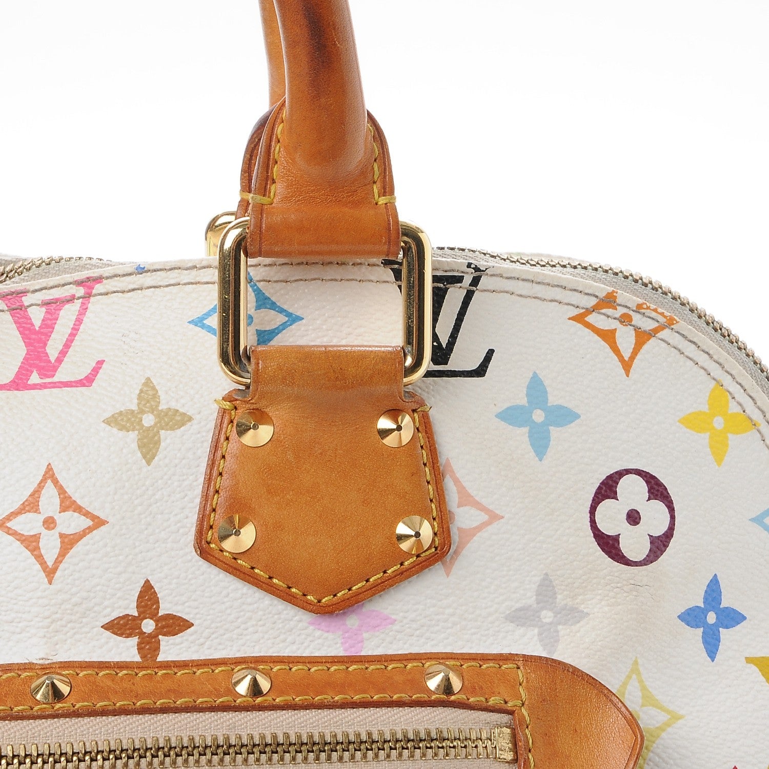 Louis Vuitton Monogram Multicolor Alma White 16 of 18