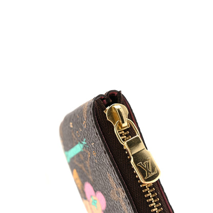 Louis Vuitton Monogram 2022 Christmas Animation Paris Key Pouch Pink 8 of 10