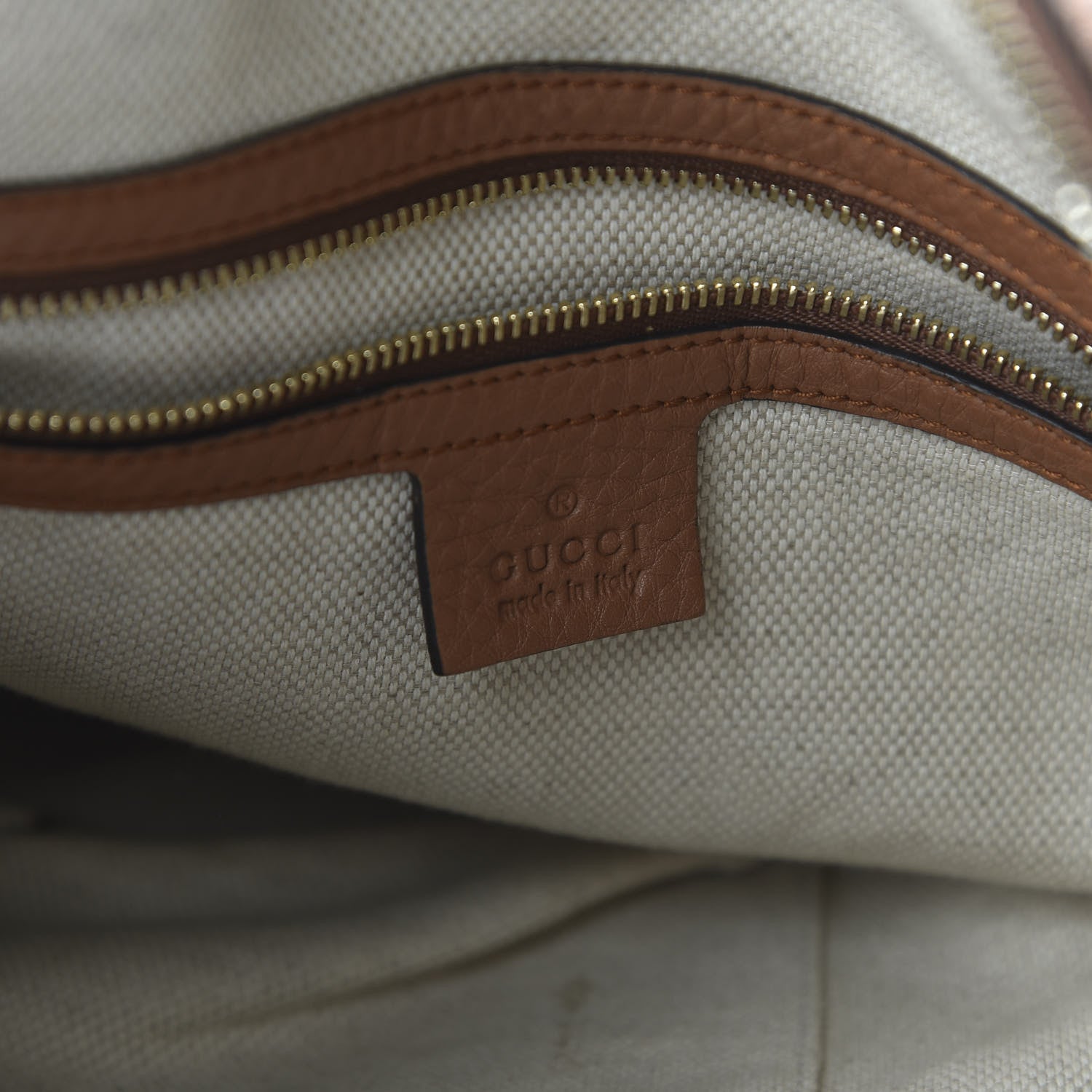 Gucci Cellarius Calfskin Medium Soho Chain Hobo Dusty Blush 8 of 10