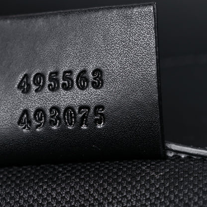 Gucci Soft GG Supreme Monogram Appia Calfskin Web Double Buckle Backpack Black 7 of 10