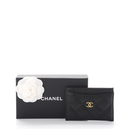 Chanel Caviar Quilted Card Holder Black 9 of 9
