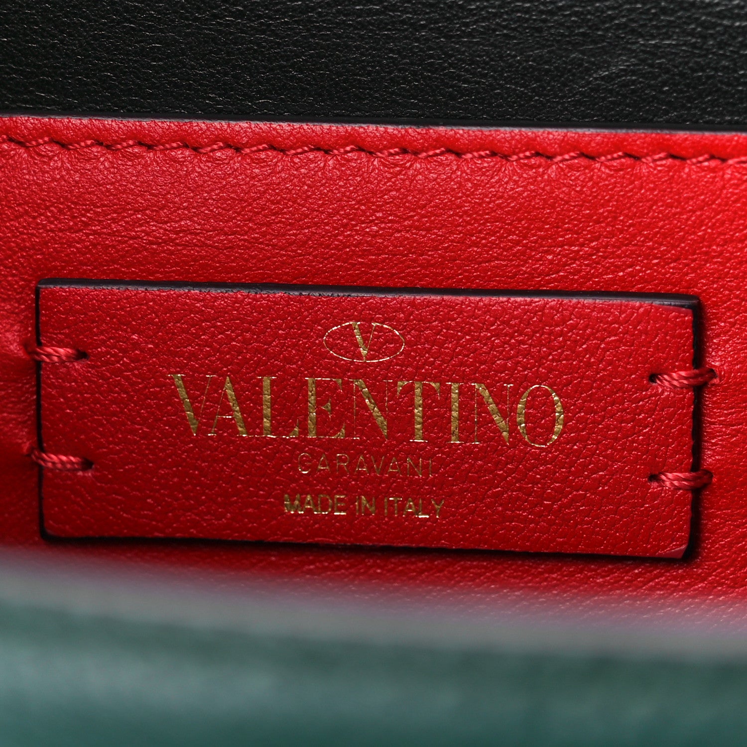 Valentino Garavani Grainy Calfskin Small VSling Shoulder Bag English Green 6 of 11