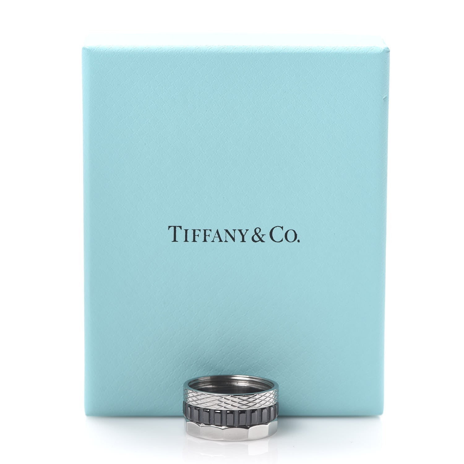 Tiffany Stainless Steel Titanium Paloma Caliper Ring 60 9 5 of 5