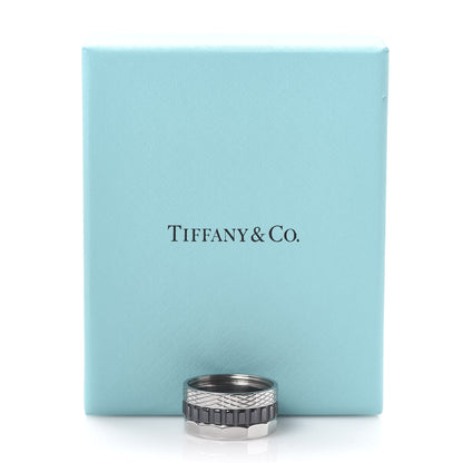 Tiffany Stainless Steel Titanium Paloma Caliper Ring 60 9 5 of 5