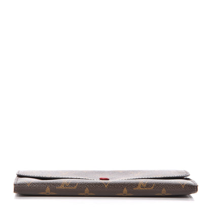 Louis Vuitton Monogram Emilie Wallet Red 9 of 13