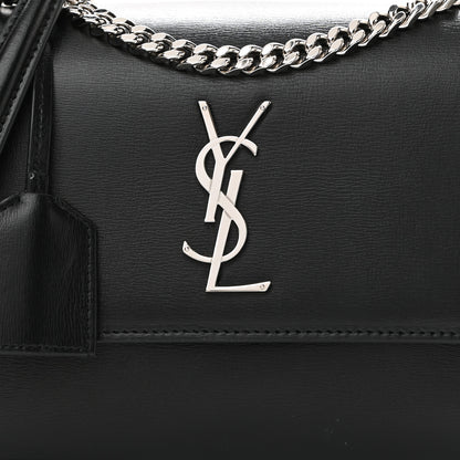 Saint Laurent Calfskin Medium Monogram Sunset Black 8 of 10