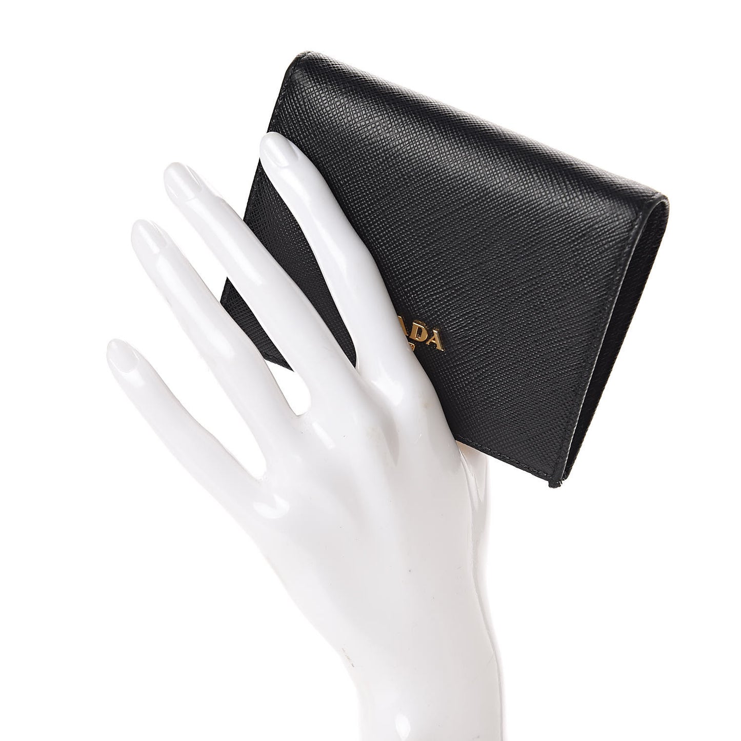 Saffiano Colour Compact Wallet Black Ibisco
