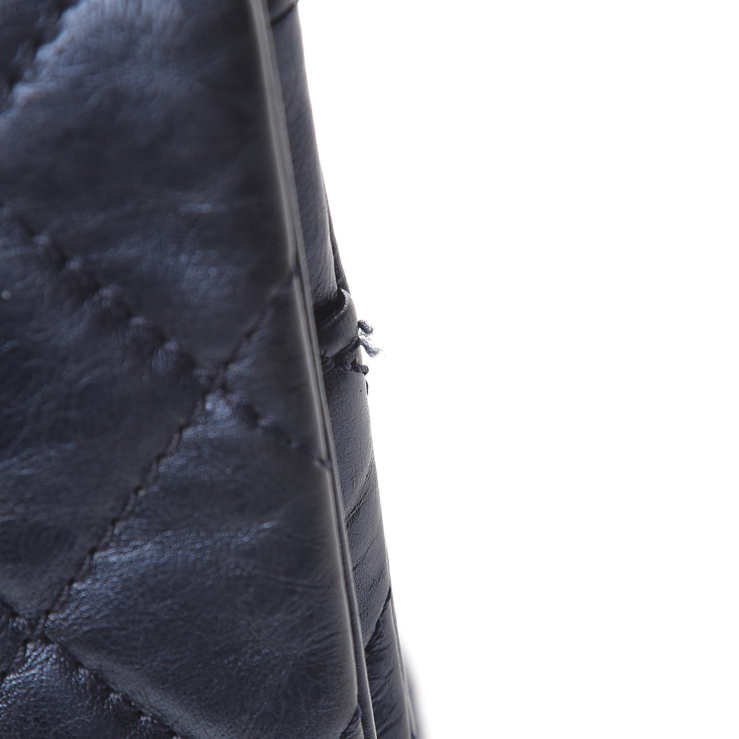 Metallic Aged Calfskin Quilted 2.55 Reissue 227 Flap Blue