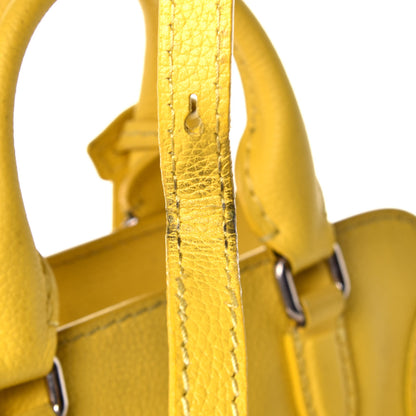 Alexander McQueen Pebbled Calfskin Mini Padlock Tote Yellow 11 of 12