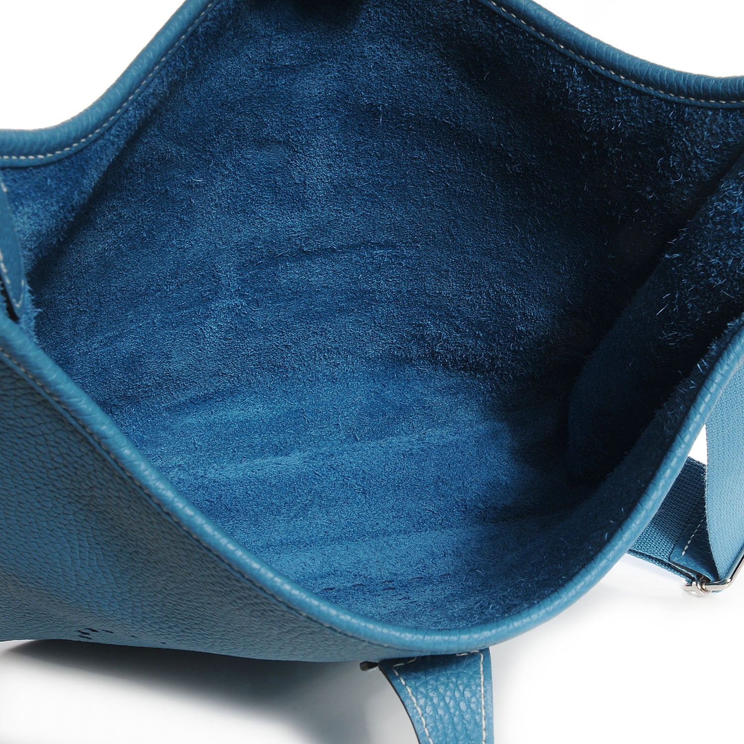 Hermes Taurillon Clemence Evelyne III PM Blue Jean 11 of 15