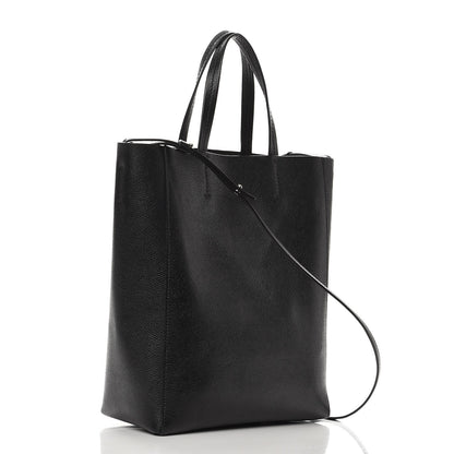 Celine Grained Calfskin Small Vertical Cabas Black 3 of 9