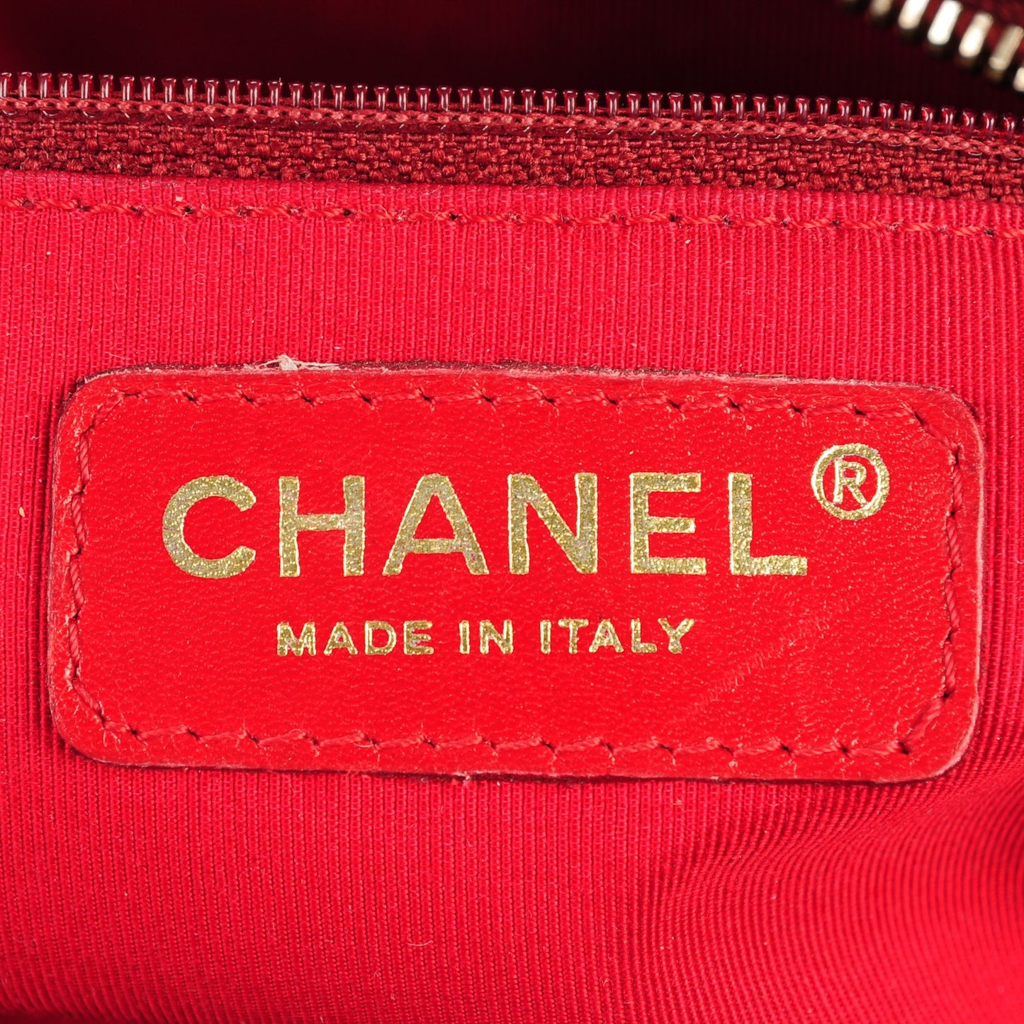 Caviar Quilted Small Bowler Red